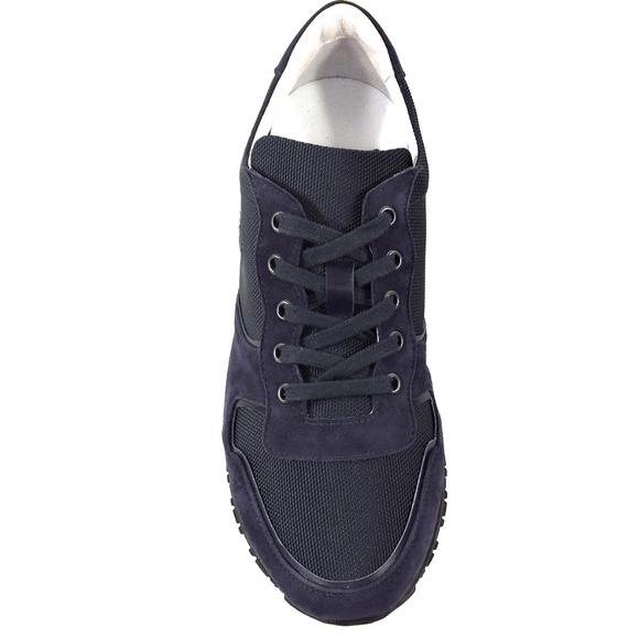 GOOD MAN ?? MEN\'S BLUE SUEDE & FABRIC COMFORT SNEAKERS
